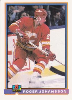 #257 Roger Johansson - Calgary Flames - 1991-92 Bowman Hockey