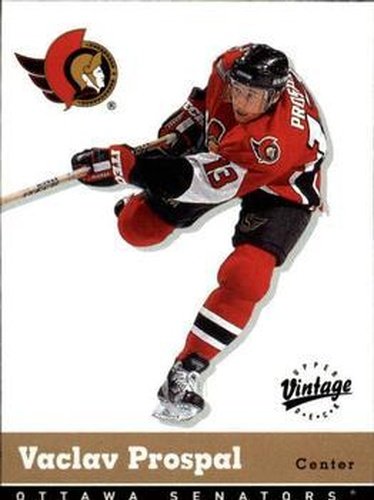 #257 Vaclav Prospal - Ottawa Senators - 2000-01 Upper Deck Vintage Hockey