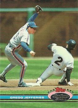 #257 Gregg Jefferies - New York Mets - 1991 Stadium Club Baseball