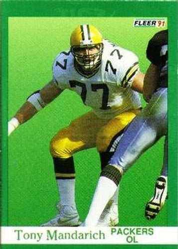 #257 Tony Mandarich - Green Bay Packers - 1991 Fleer Football