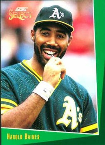 #257 Harold Baines - Oakland Athletics - 1993 Select Baseball