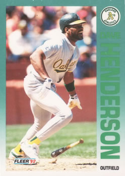 #257 Dave Henderson - Oakland Athletics - 1992 Fleer Baseball