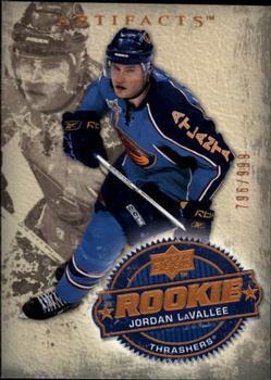 #257 Jordan LaVallee - Atlanta Thrashers - 2008-09 Upper Deck Artifacts Hockey