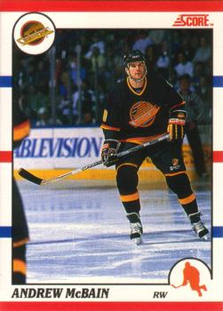 #257 Andrew McBain - Vancouver Canucks - 1990-91 Score Canadian Hockey