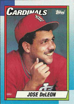 #257 Jose DeLeon - St. Louis Cardinals - 1990 Topps Baseball