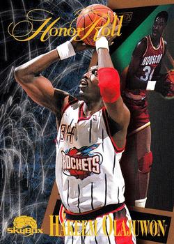 #257 Hakeem Olajuwon - Houston Rockets - 1995-96 SkyBox Premium Basketball