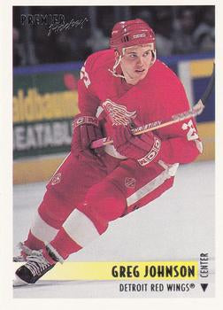 #257 Greg Johnson - Detroit Red Wings - 1994-95 O-Pee-Chee Premier Hockey