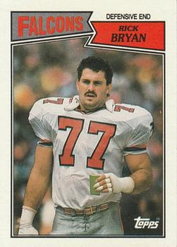 #257 Rick Bryan - Atlanta Falcons - 1987 Topps Football