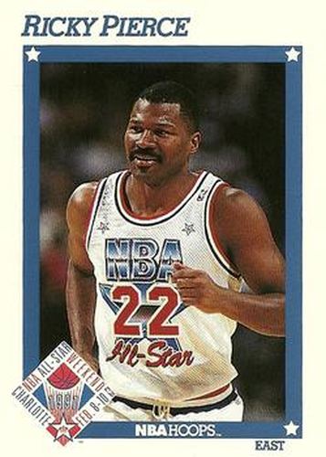 #257 Ricky Pierce - Milwaukee Bucks - 1991-92 Hoops Basketball