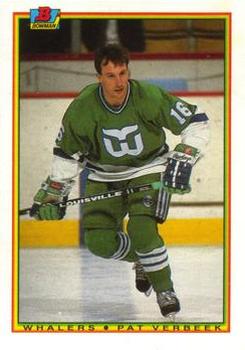 #257 Pat Verbeek - Hartford Whalers - 1990-91 Bowman Hockey