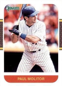 #257 Paul Molitor - Milwaukee Brewers - 2021 Donruss Baseball