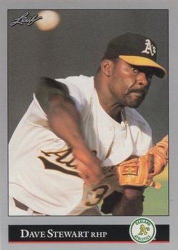 #258 Dave Stewart - Oakland Athletics - 1992 Leaf Baseball