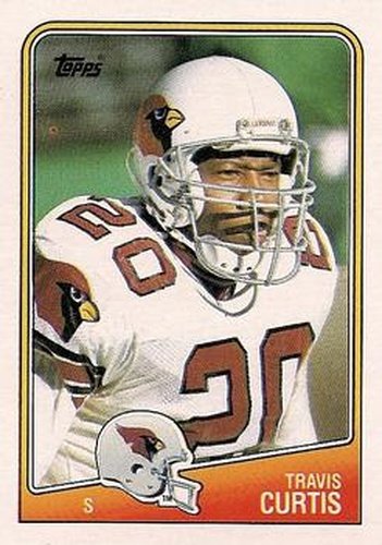 #258 Travis Curtis - Phoenix Cardinals - 1988 Topps Football