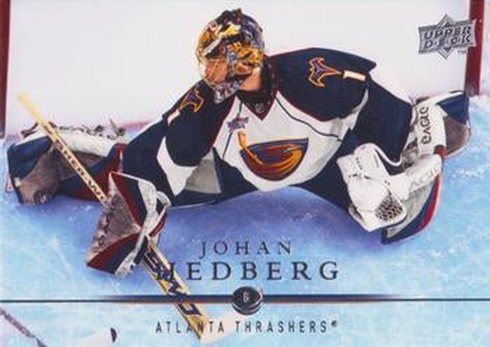#258 Johan Hedberg - Atlanta Thrashers - 2008-09 Upper Deck Hockey