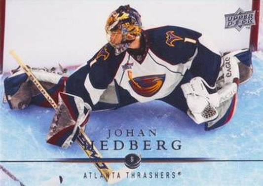 #258 Johan Hedberg - Atlanta Thrashers - 2008-09 Upper Deck Hockey