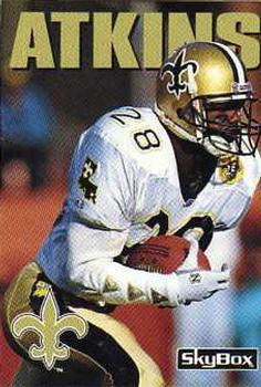 #258 Gene Atkins - New Orleans Saints - 1992 SkyBox Impact Football