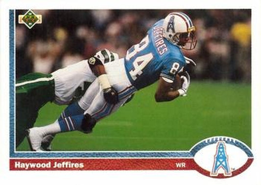 #258 Haywood Jeffires - Houston Oilers - 1991 Upper Deck Football