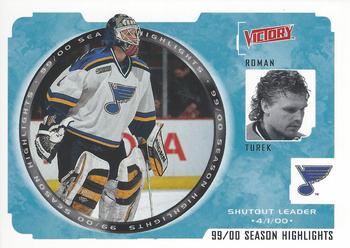 #258 Roman Turek - St. Louis Blues - 2000-01 Upper Deck Victory Hockey