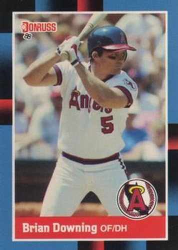 #258 Brian Downing - California Angels - 1988 Donruss Baseball