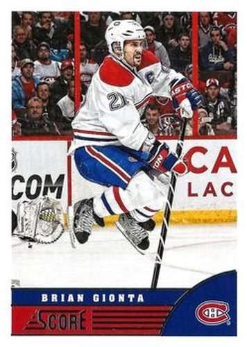 #258 Brian Gionta - Montreal Canadiens - 2013-14 Score Hockey