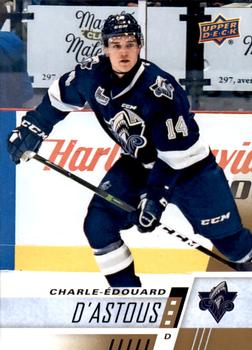 #258 Charle-Edouard D'Astou - Rimouski Oceanic - 2017-18 Upper Deck CHL Hockey