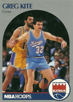 #258 Greg Kite - Sacramento Kings - 1990-91 Hoops Basketball