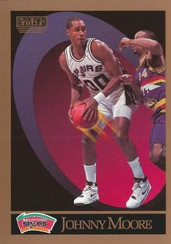 #258 Johnny Moore - San Antonio Spurs - 1990-91 SkyBox Basketball