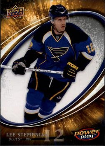#258 Lee Stempniak - St. Louis Blues - 2008-09 Upper Deck Power Play Box Set Hockey