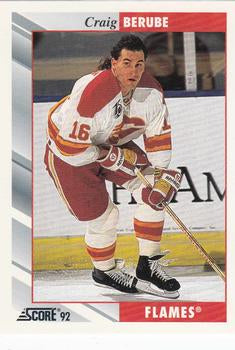 #258 Craig Berube - Calgary Flames - 1992-93 Score USA Hockey