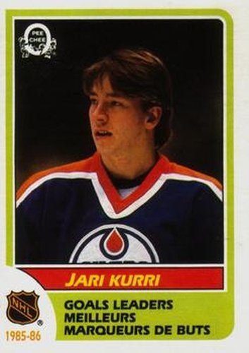 #258 Jari Kurri - Edmonton Oilers - 1986-87 O-Pee-Chee Hockey