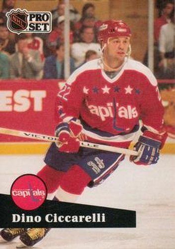 #258 Dino Ciccarelli - 1991-92 Pro Set Hockey