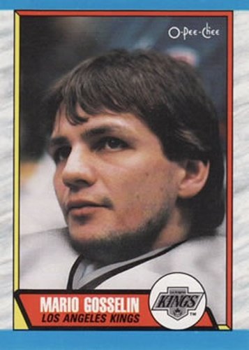 #258 Mario Gosselin - Los Angeles Kings - 1989-90 O-Pee-Chee Hockey