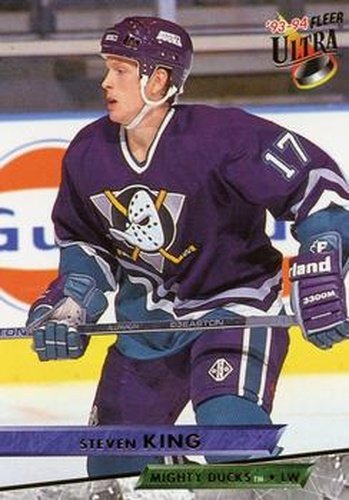 #258 Steven King - Anaheim Mighty Ducks - 1993-94 Ultra Hockey