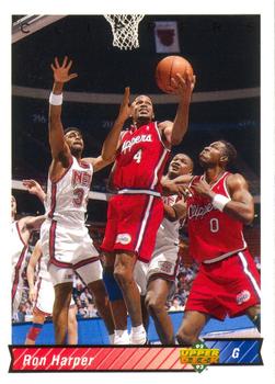 #258 Ron Harper - Los Angeles Clippers - 1992-93 Upper Deck Basketball