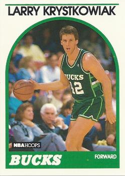 #258 Larry Krystkowiak - Milwaukee Bucks - 1989-90 Hoops Basketball