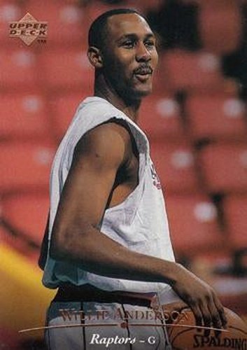 #258 Willie Anderson - Toronto Raptors - 1995-96 Upper Deck Basketball