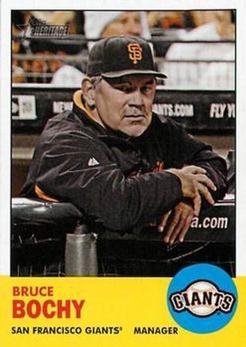 #258 Bruce Bochy - San Francisco Giants - 2012 Topps Heritage Baseball
