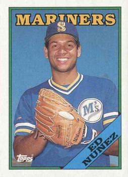 #258 Ed Nunez - Seattle Mariners - 1988 Topps Baseball