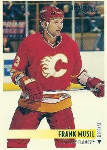#258 Frank Musil - Calgary Flames - 1994-95 Topps Premier Hockey