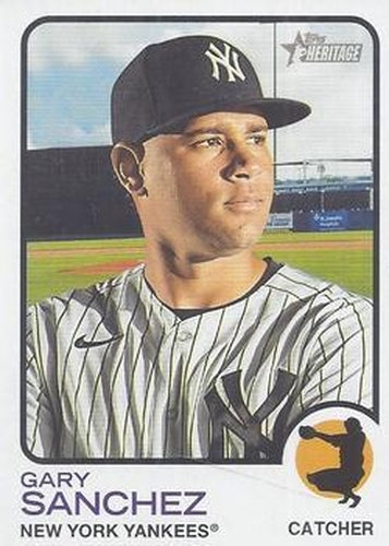 #258 Gary Sanchez - New York Yankees - 2022 Topps Heritage Baseball