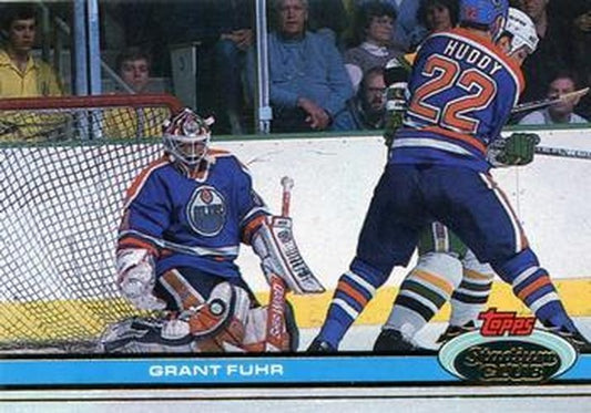 #258 Grant Fuhr - Edmonton Oilers - 1991-92 Stadium Club Hockey