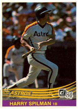 #258 Harry Spilman - Houston Astros - 1984 Donruss Baseball
