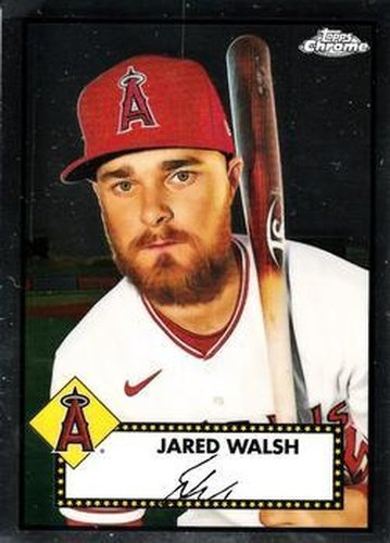 #258 Jared Walsh - Los Angeles Angels - 2021 Topps Chrome Platinum Anniversary Baseball
