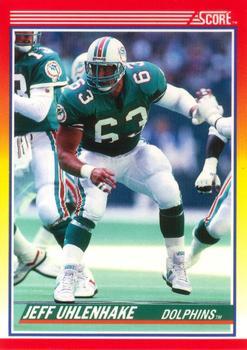 #258 Jeff Uhlenhake - Miami Dolphins - 1990 Score Football