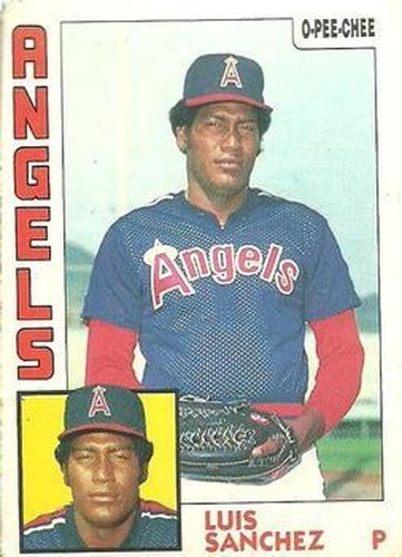 #258 Luis Sanchez - California Angels - 1984 O-Pee-Chee Baseball