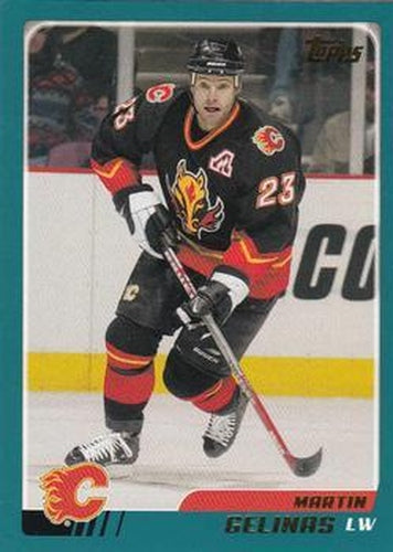 #258 Martin Gelinas - Calgary Flames - 2003-04 Topps Hockey