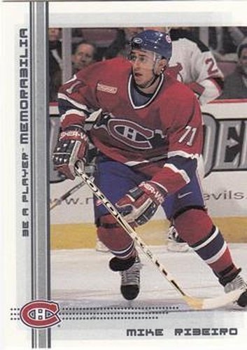 #258 Mike Ribeiro - Montreal Canadiens - 2000-01 Be a Player Memorabilia Hockey