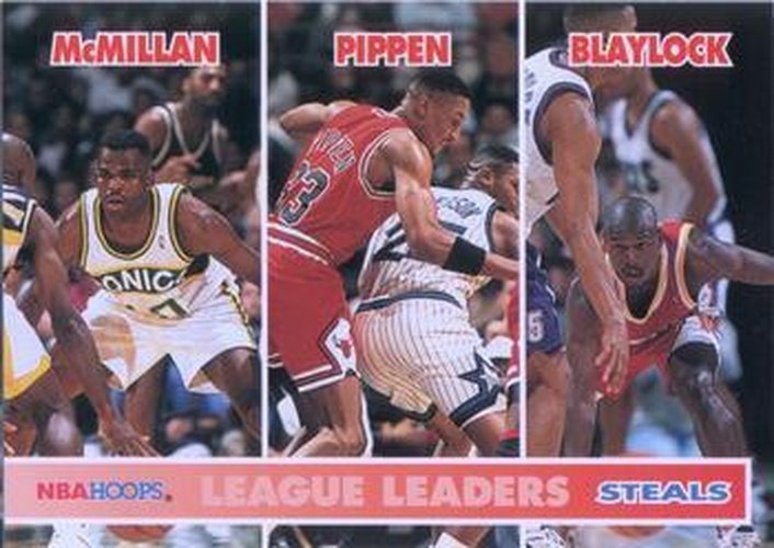 #258 Nate McMillan / Scottie Pippen / Mookie Blaylock - Seattle SuperSonics / Chicago Bulls / Atlanta Hawks - 1994-95 Hoops Basketball