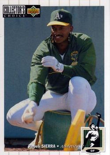 #258 Ruben Sierra - Oakland Athletics - 1994 Collector's Choice Baseball