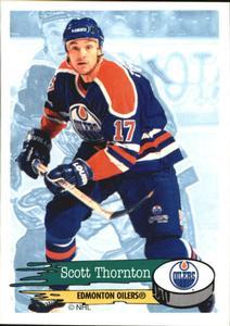 #258 Scott Thornton - Edmonton Oilers - 1995-96 Panini Hockey Stickers